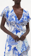 Long Frill Sleeve Dress - Heart Of A Dragon - LAST SIZE
