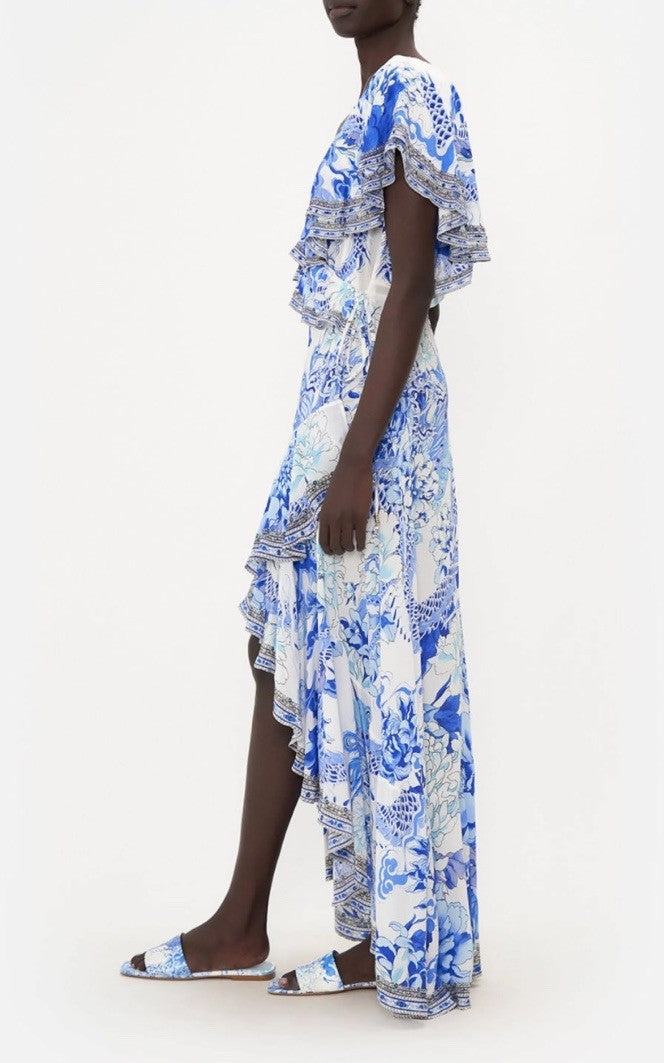 Long Frill Sleeve Dress - Heart Of A Dragon - LAST SIZE