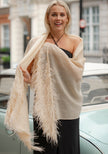 100% Cashmere Lux Ostriche Shawl